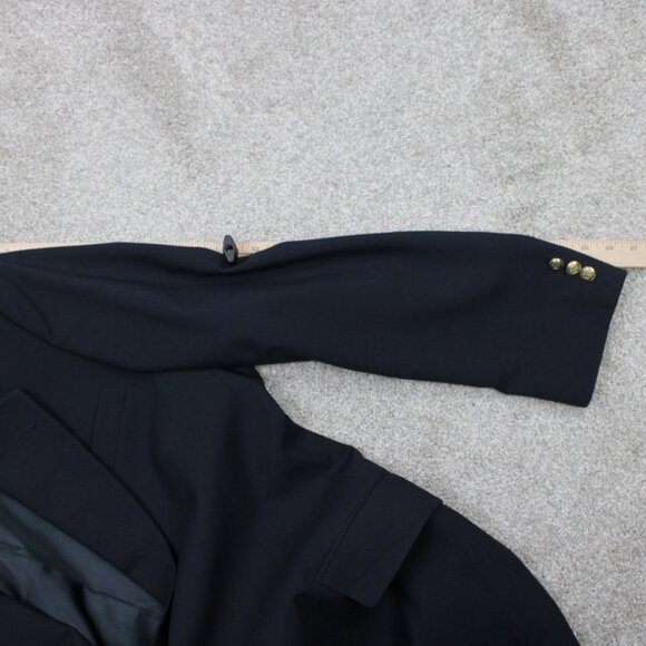 Jos. A. Bank Gordon Blazer Men 43 Long Blue 2 Button 100% Wool Sports Jacket - Picture 5 of 15